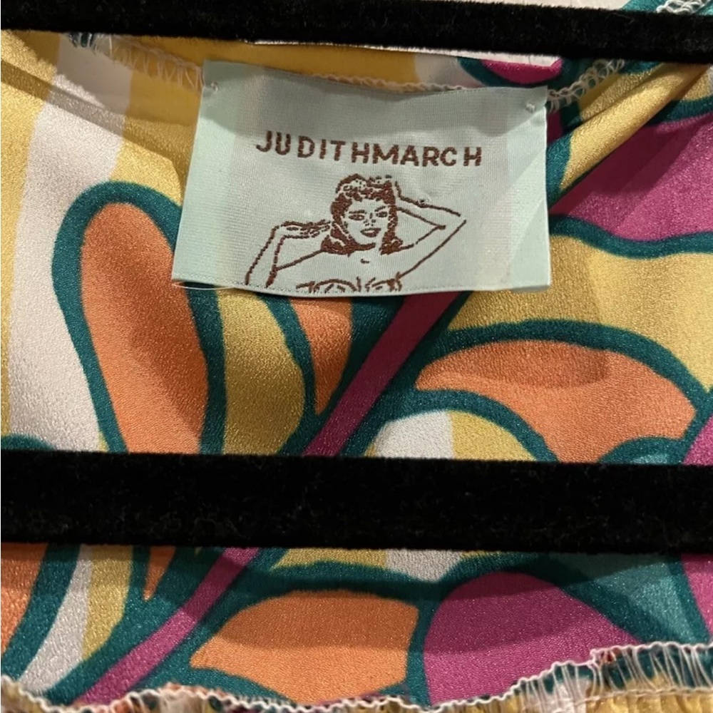 Judith March Multicolor Kimono With Belt Size Small - Picture 4 of 5